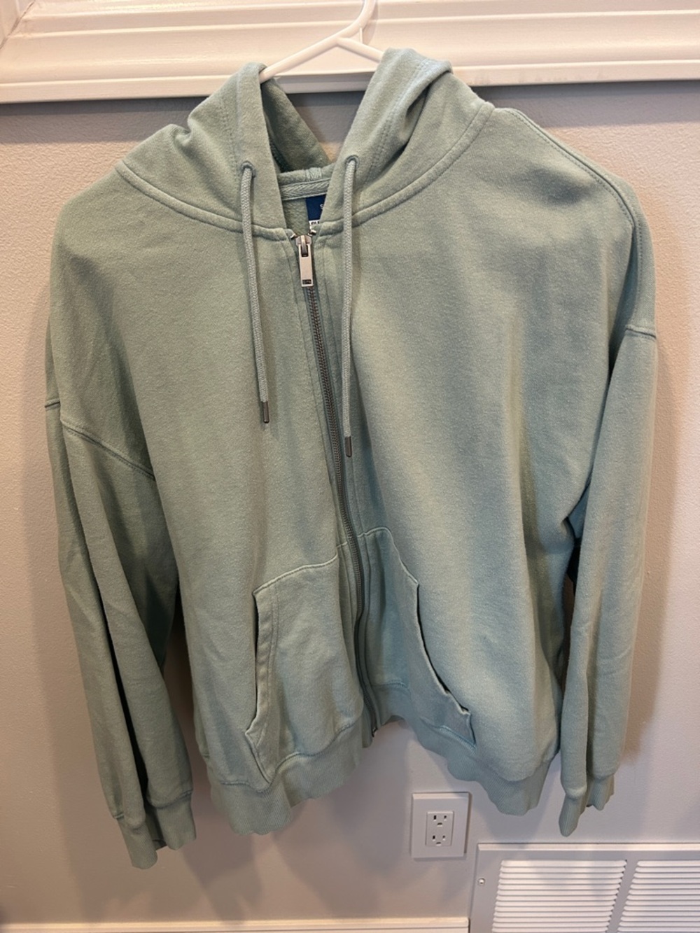 Old Navy Light Sage Green Women's Zip-Up Hoodie